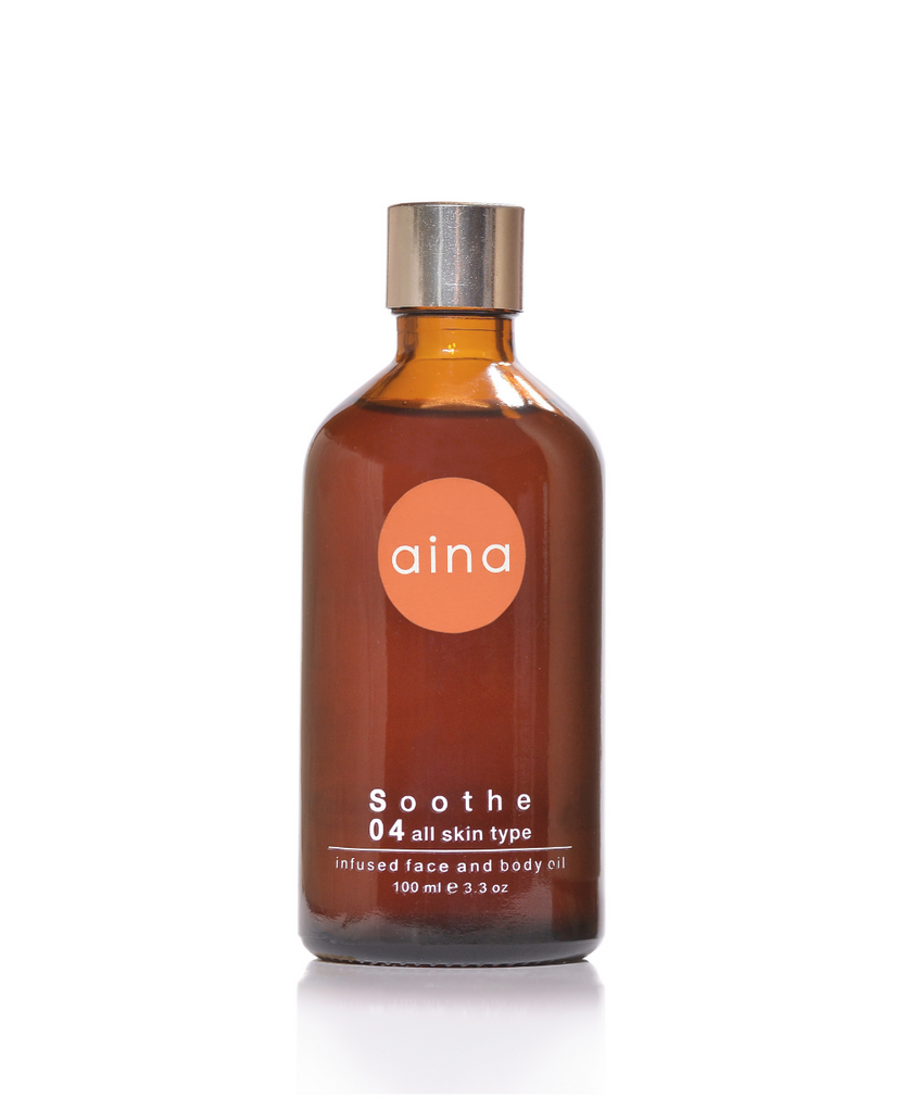 S04 • INFUSED FACE AND BODY OIL almond oil + sandalwood + rose – Aina  Botanicals